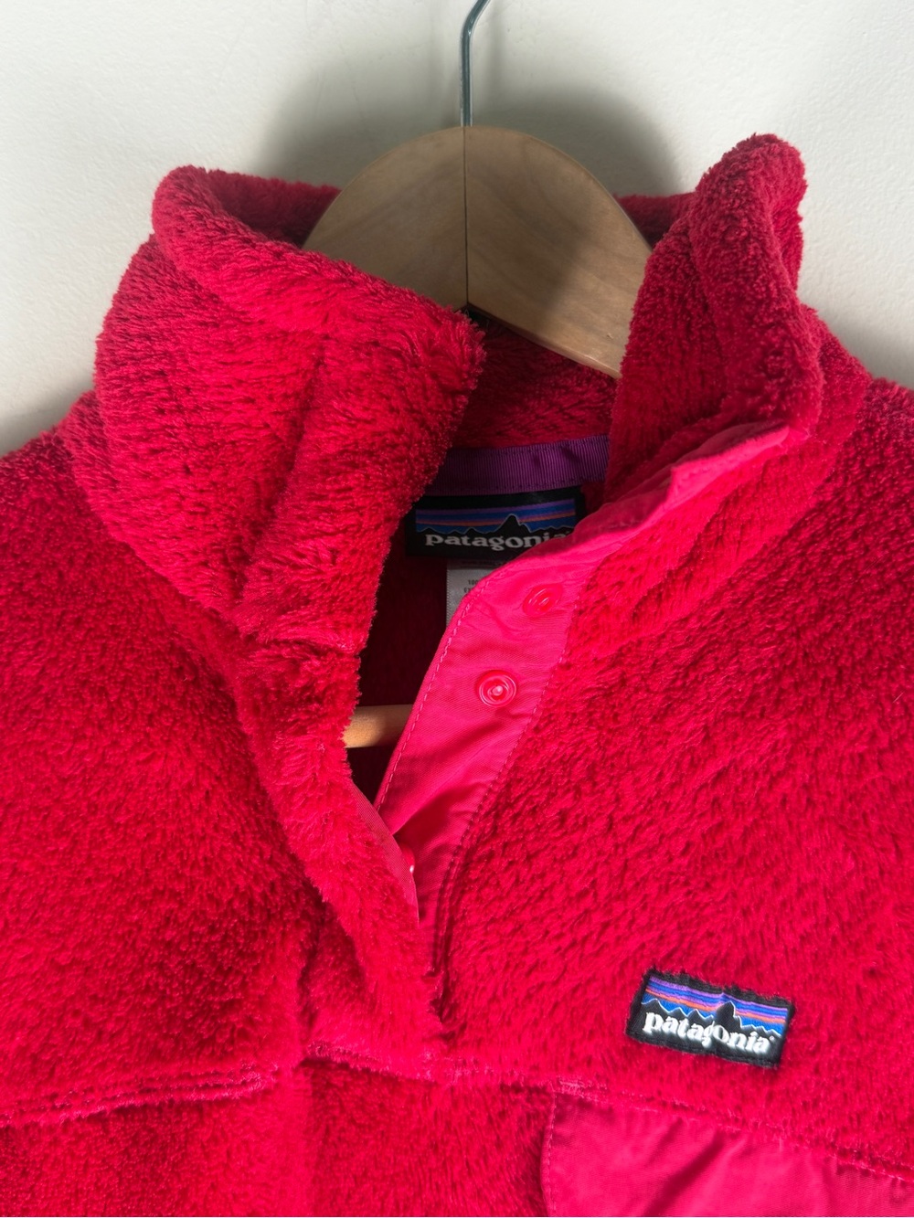 $139 Patagonia Re-Tool Snap-T Fleece Synchilla Pullover Jacket HOT PINK Sz Small - Picture 4 of 12